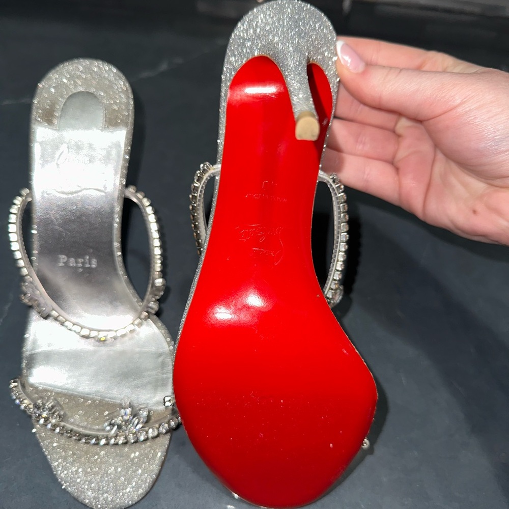 Christian Louboutin Just Queen 100mm crystal-embellished sandal - Picture 5 of 9